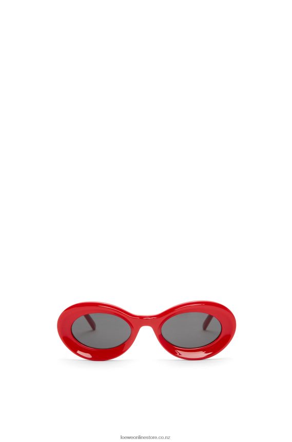 Loewe Women Loop sunglasses in acetate Shiny Red LH60R1458