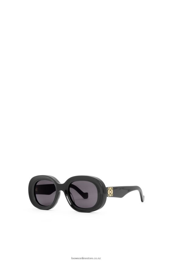 Loewe Women Oval sunglasses in acetate Black LH60R1482