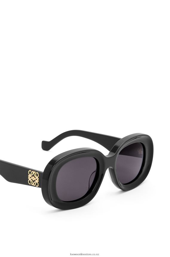 Loewe Women Oval sunglasses in acetate Black LH60R1482