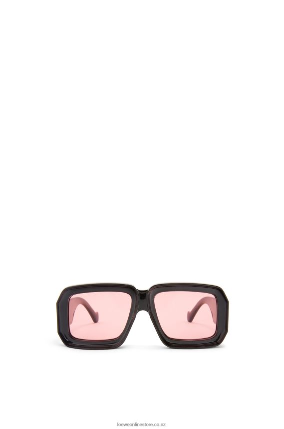 Loewe Women Paula's Ibiza dive in mask sunglasses Shiny Black LH60R1471