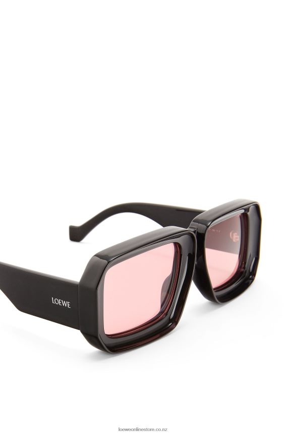 Loewe Women Paula's Ibiza dive in mask sunglasses Shiny Black LH60R1471