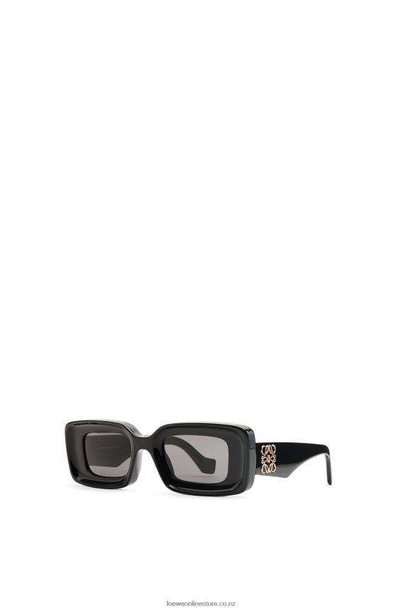 Loewe Women Rectangular sunglasses in acetate Black LH60R1426