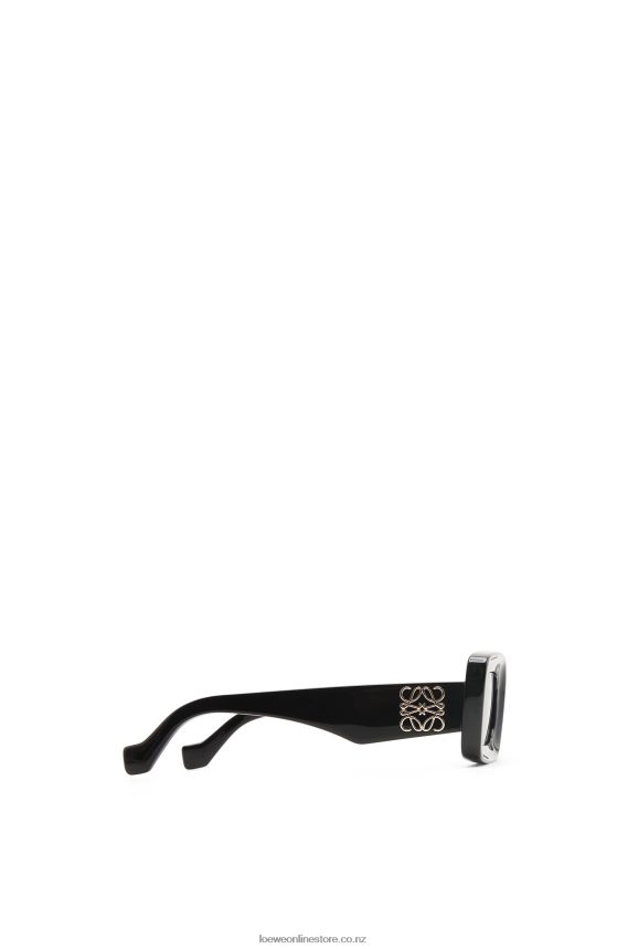 Loewe Women Rectangular sunglasses in acetate Black LH60R1426