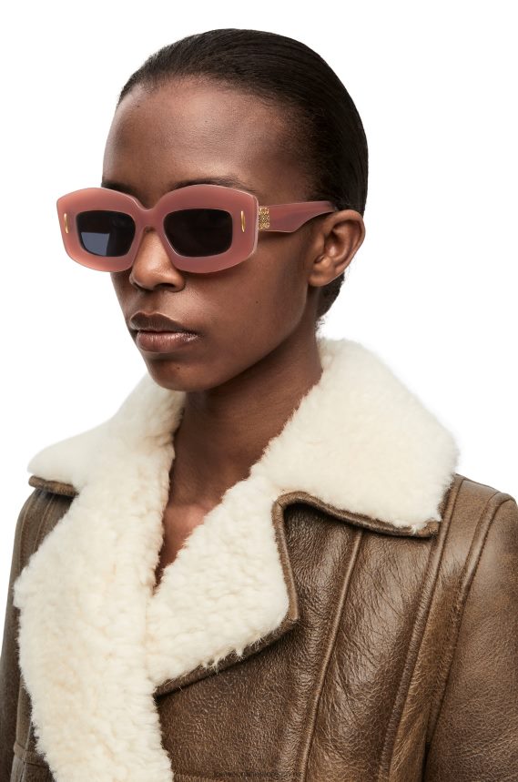 Loewe Women Screen sunglasses in acetate Burgundy LH60R1428