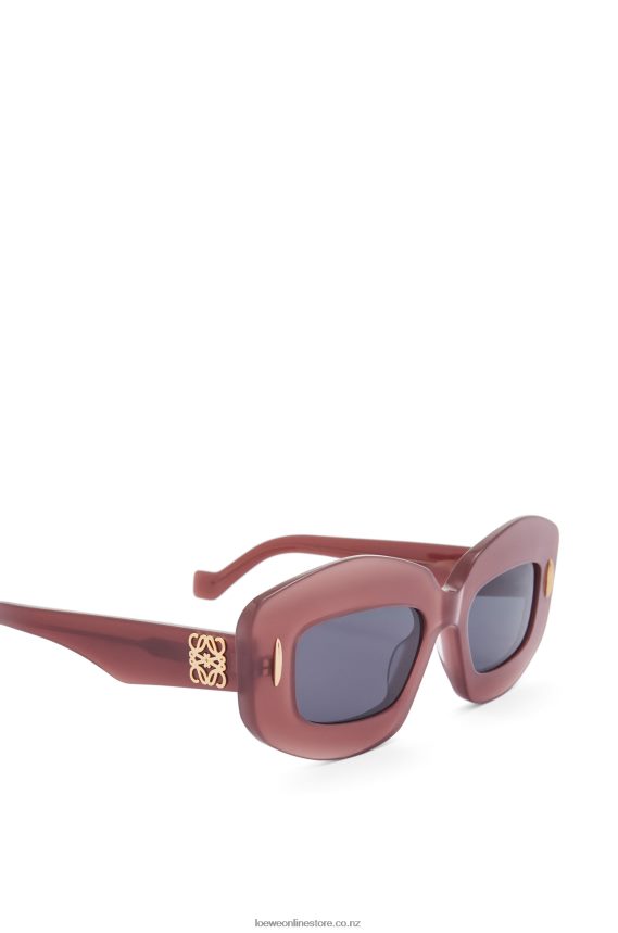Loewe Women Screen sunglasses in acetate Burgundy LH60R1428