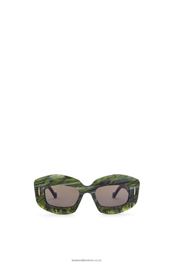 Loewe Women Screen sunglasses in acetate Marble Green LH60R1431