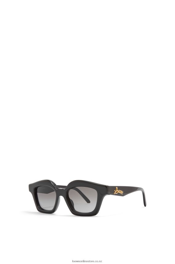Loewe Women Small browline sunglasses in acetate Shiny Black LH60R1483