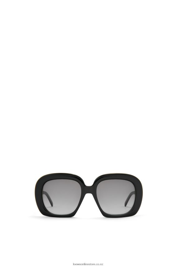 Loewe Women Square halfmoon sunglasses in acetate Black LH60R1439