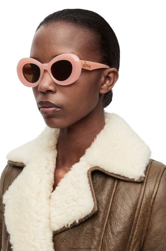 Loewe Women Wing sunglasses in acetate Light Pink LH60R1434