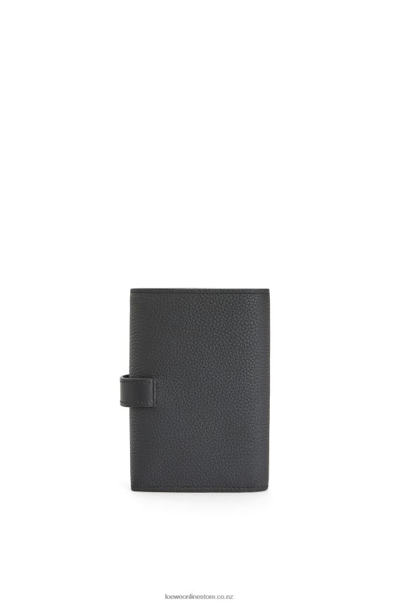 Loewe Women Small vertical wallet in soft grained calfskin Black LH60R1295