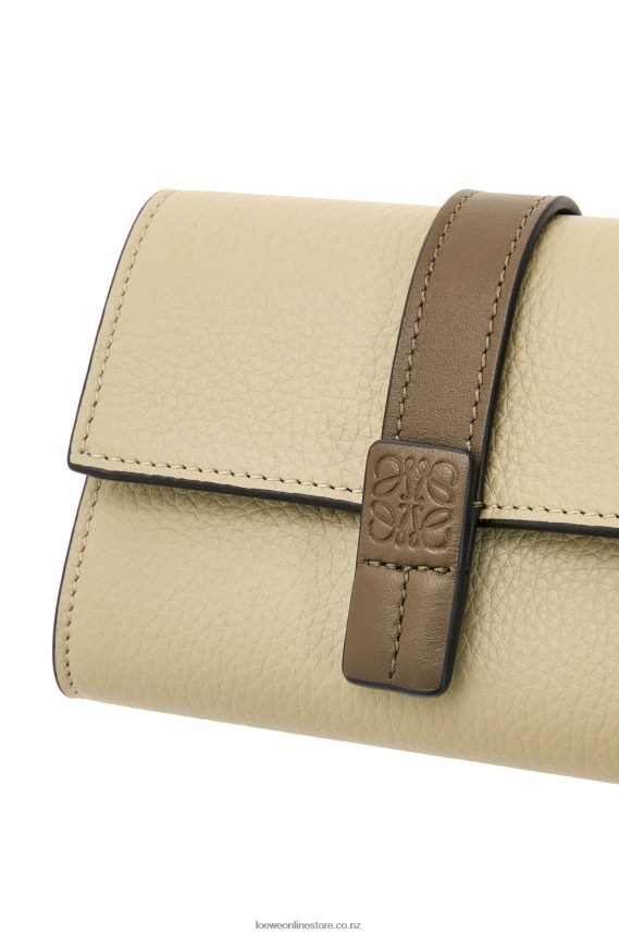Loewe Women Small vertical wallet in soft grained calfskin Sage Green/Dark Khaki Green LH60R1210