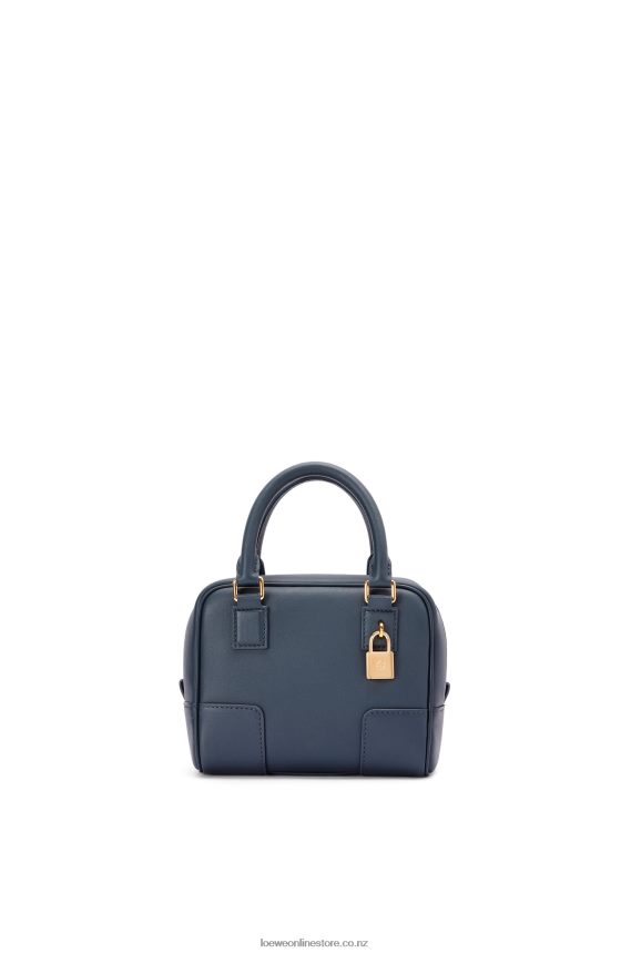 Loewe Women Amazona 16 Square bag in nappa calfskin Onyx Blue LH60R158