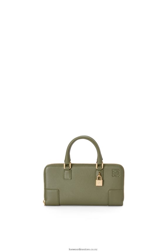 Loewe Women Amazona Pouch in nappa calfskin Avocado Green LH60R281