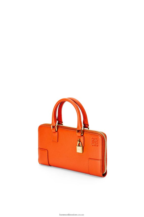 Loewe Women Amazona Pouch in nappa calfskin Orange LH60R283
