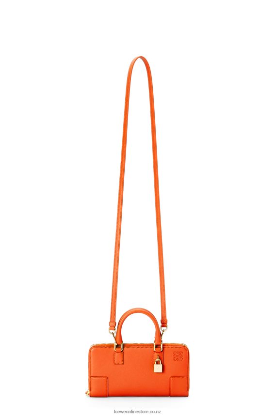 Loewe Women Amazona Pouch in nappa calfskin Orange LH60R283