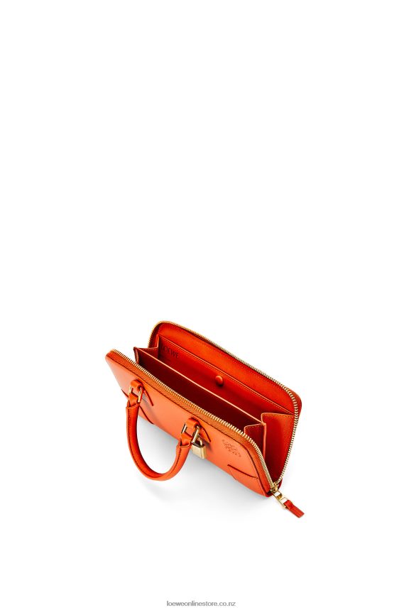 Loewe Women Amazona Pouch in nappa calfskin Orange LH60R283