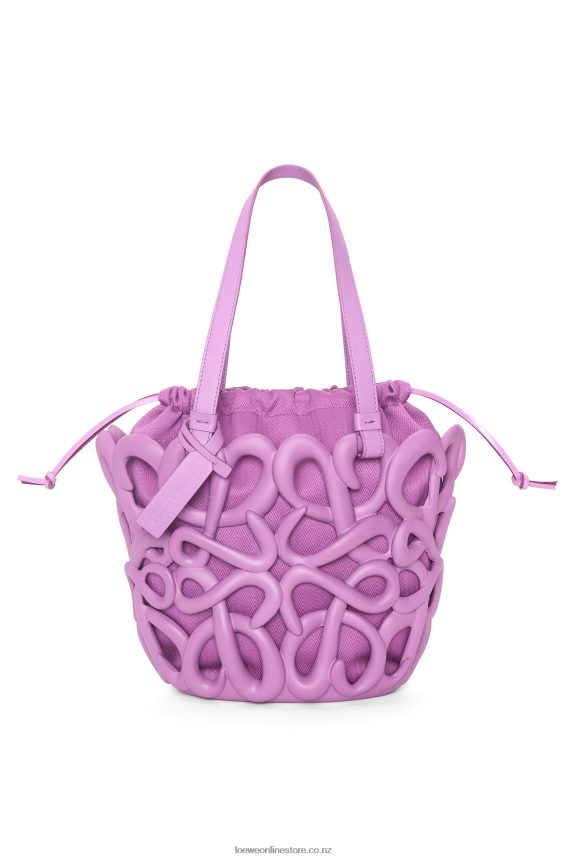 Loewe Women Anagram inflated basket in light foam rubber Rockrose LH60R114
