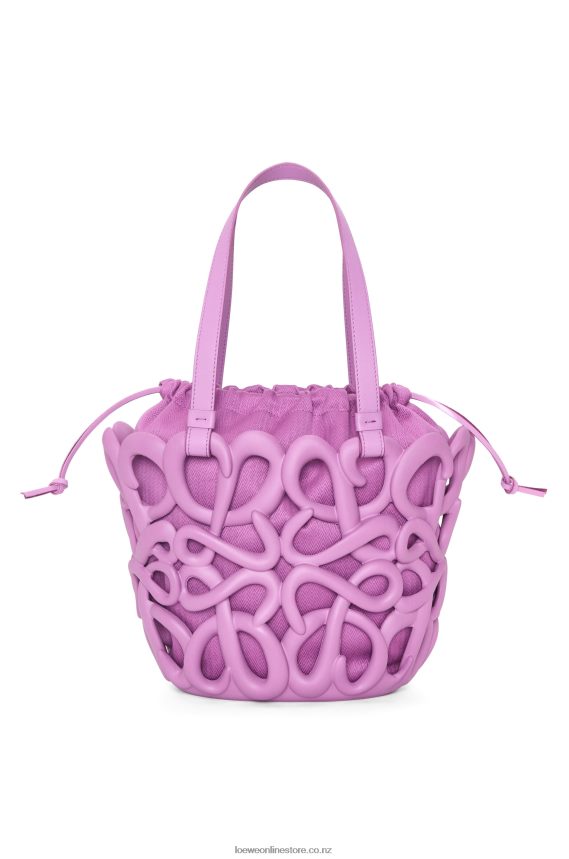 Loewe Women Anagram inflated basket in light foam rubber Rockrose LH60R114