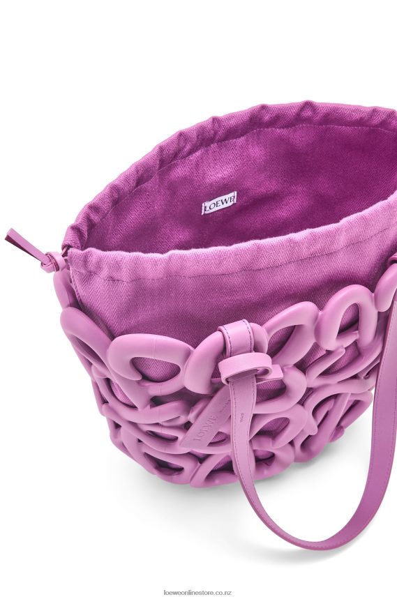 Loewe Women Anagram inflated basket in light foam rubber Rockrose LH60R114