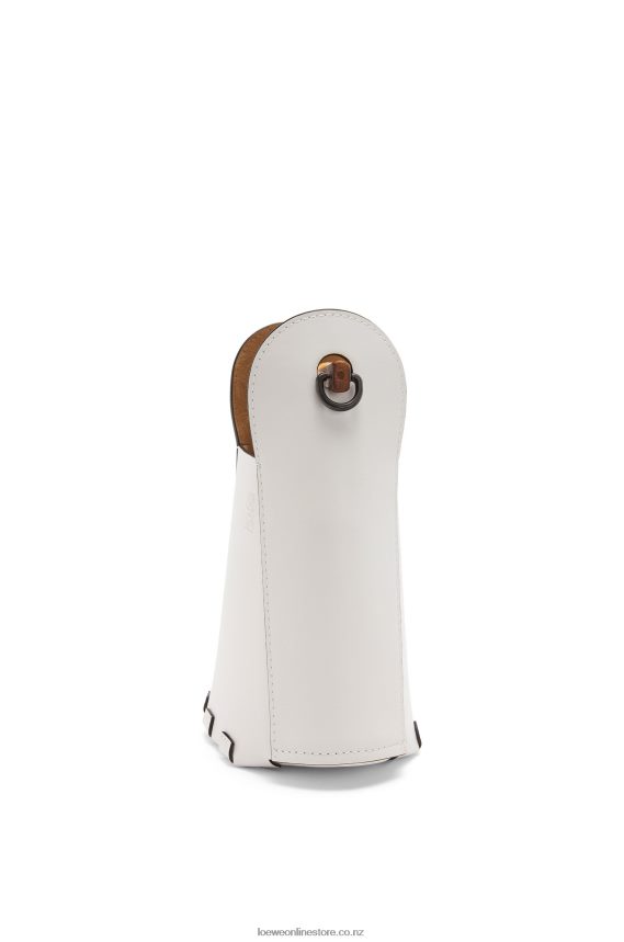 Loewe Women Bamboo bucket bag in calfskin Soft White LH60R178