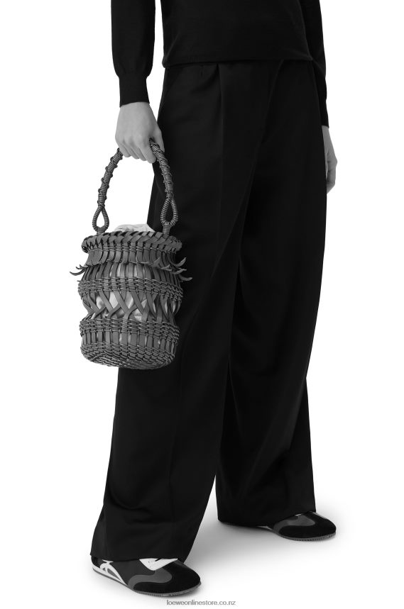 Loewe Women Fringes Bucket bag in calfskin Tan LH60R185