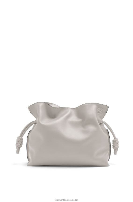 Loewe Women Flamenco clutch in nappa calfskin Ghost LH60R427