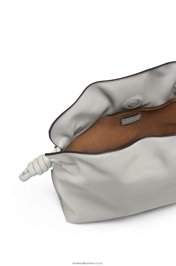 Loewe Women Flamenco clutch in nappa calfskin Ghost LH60R427