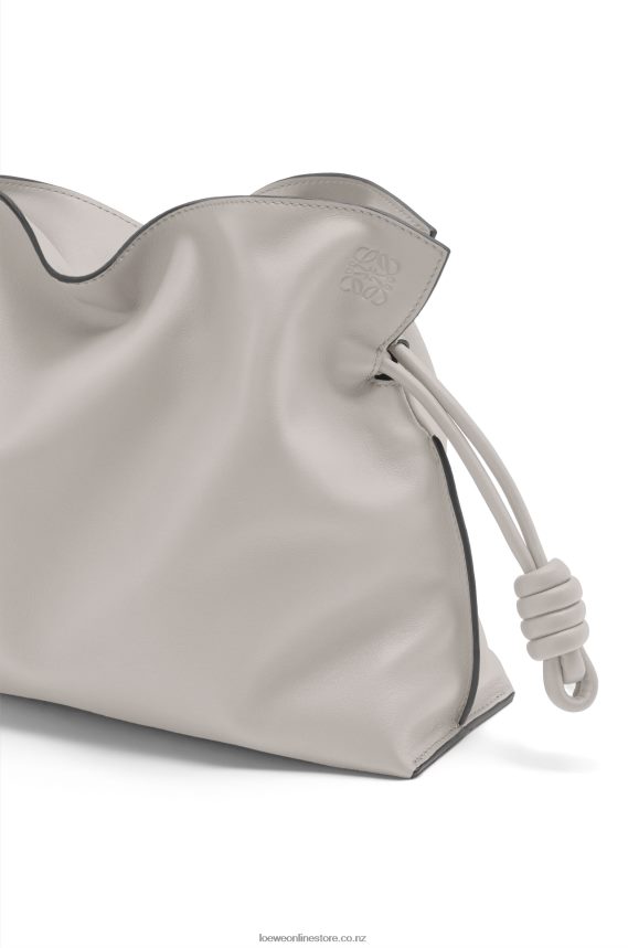 Loewe Women Flamenco clutch in nappa calfskin Ghost LH60R427