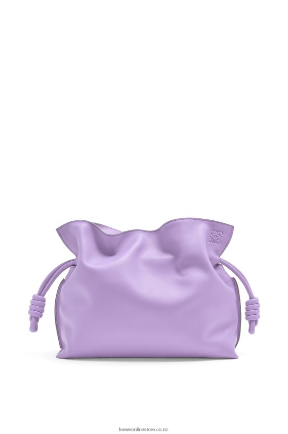 Loewe Women Flamenco clutch in nappa calfskin Light Mauve LH60R388