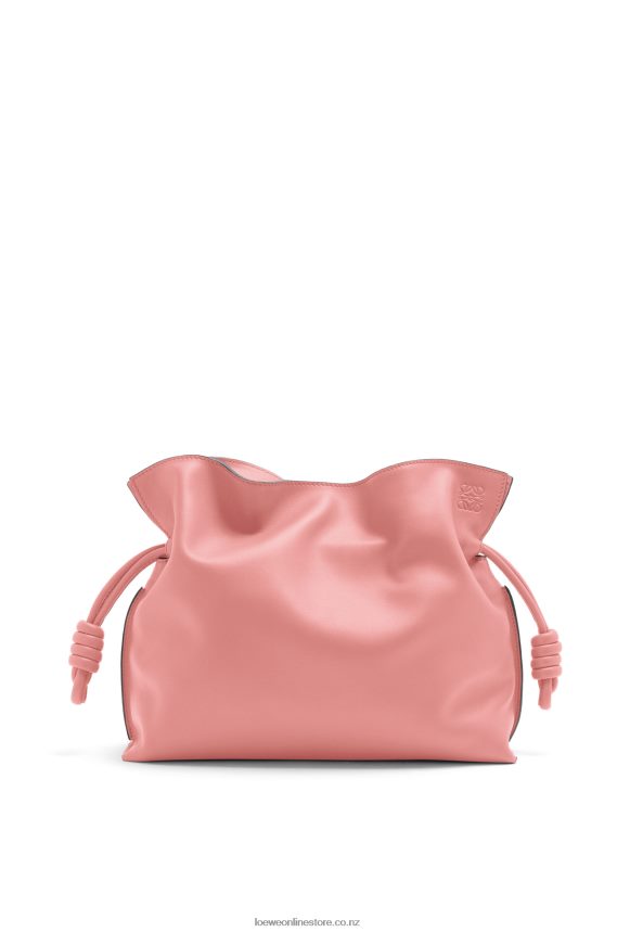 Loewe Women Flamenco clutch in nappa calfskin Peach Bloom LH60R447