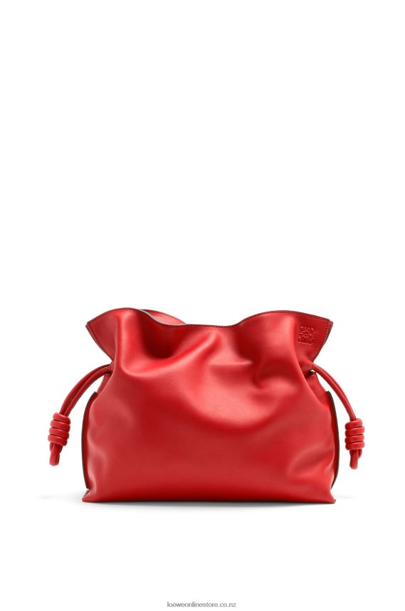 Loewe Women Flamenco clutch in nappa calfskin Red LH60R412