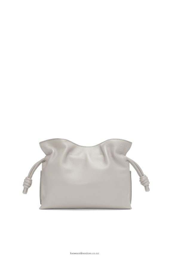 Loewe Women Mini Flamenco clutch in nappa calfskin Ghost LH60R236