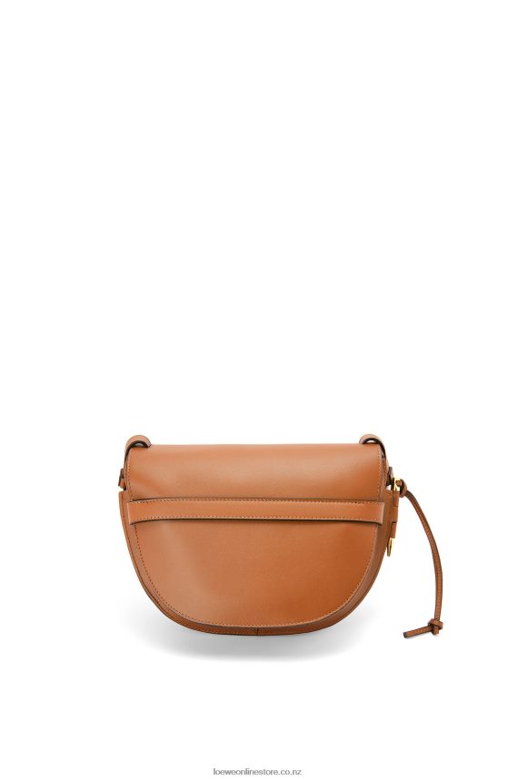 Loewe Women Small Gate bag in soft calfskin and jacquard Tan LH60R254