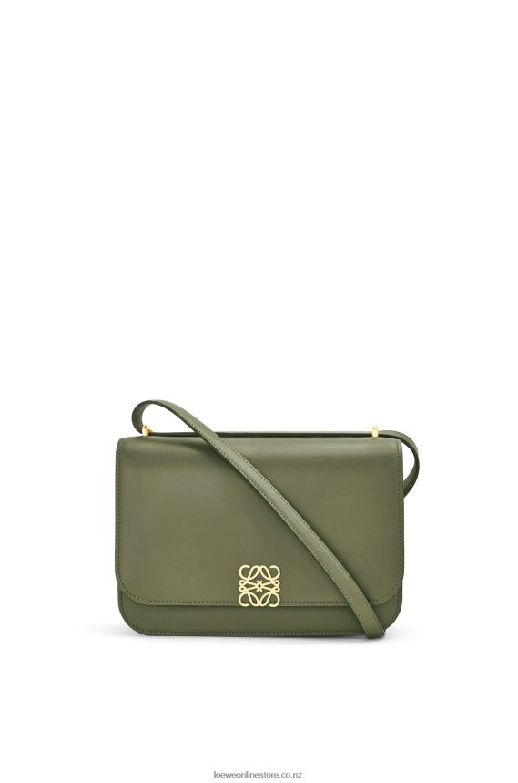 Loewe Women Goya bag in silk calfskin Avocado Green LH60R301