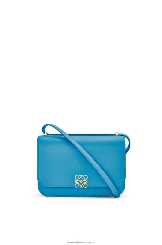 Loewe Women Goya bag in silk calfskin Lagoon Blue LH60R495