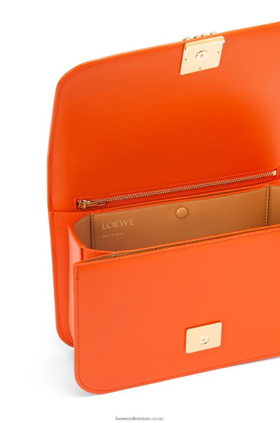 Loewe Women Goya bag in silk calfskin Orange LH60R494