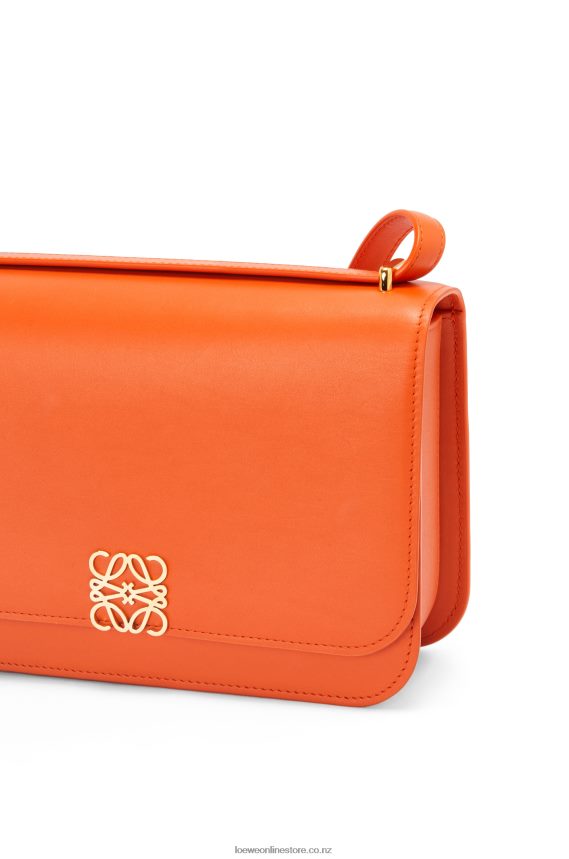 Loewe Women Goya bag in silk calfskin Orange LH60R494