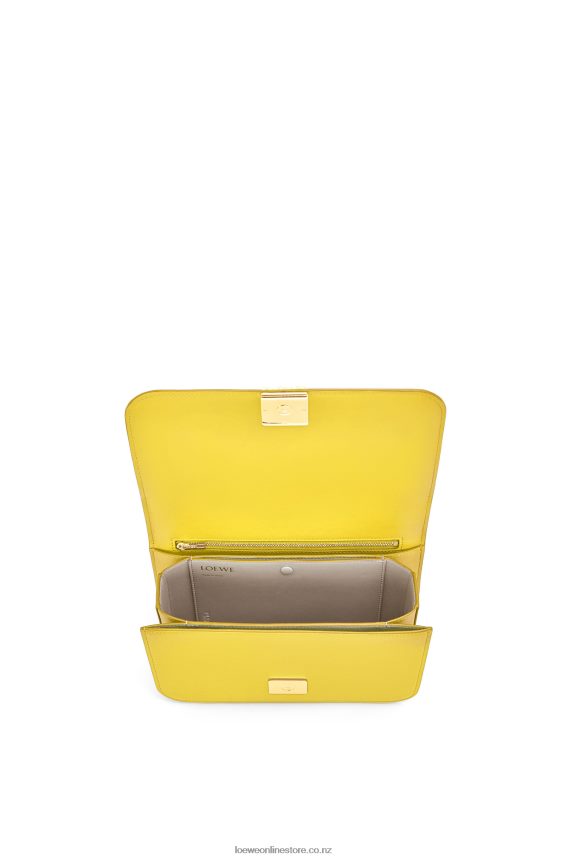 Loewe Women Goya bag in silk calfskin Yellow LH60R302