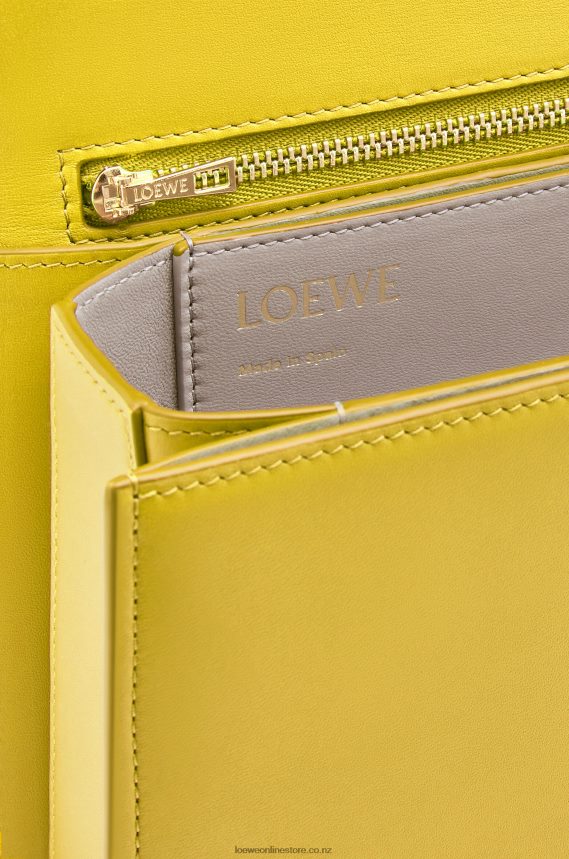 Loewe Women Goya bag in silk calfskin Yellow LH60R302