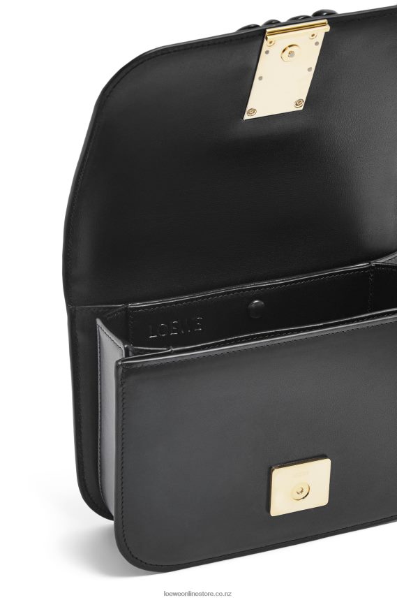 Loewe Women Small Goya bag in silk calfskin Black LH60R456