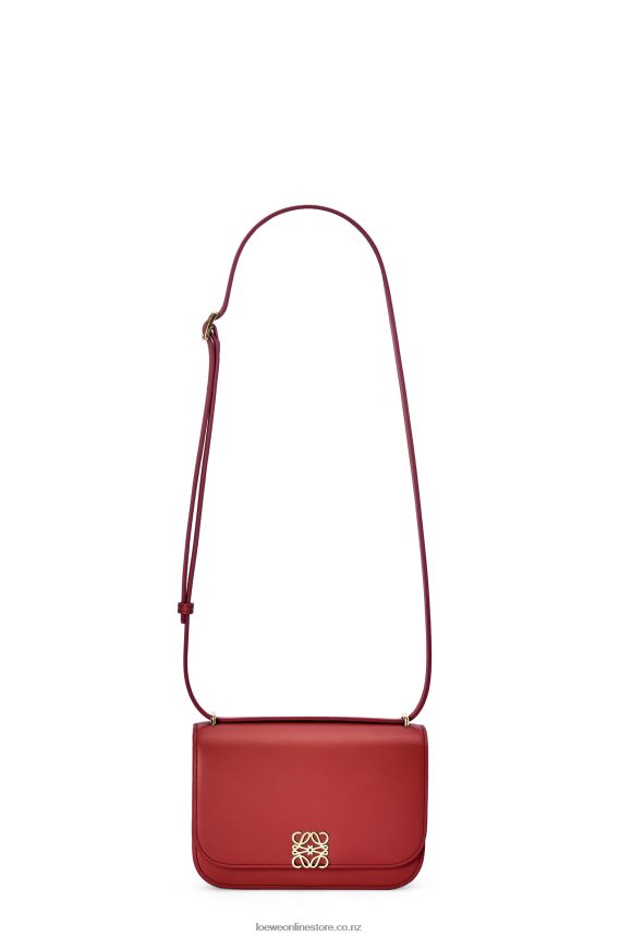 Loewe Women Small Goya bag in silk calfskin Deep Red LH60R308