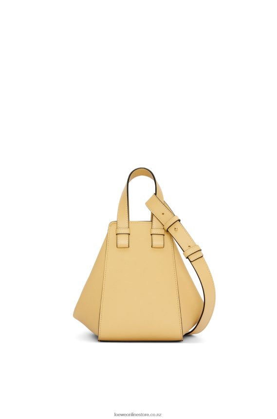 Loewe Women Compact Hammock bag in soft grained calfskin Dark Butter LH60R405