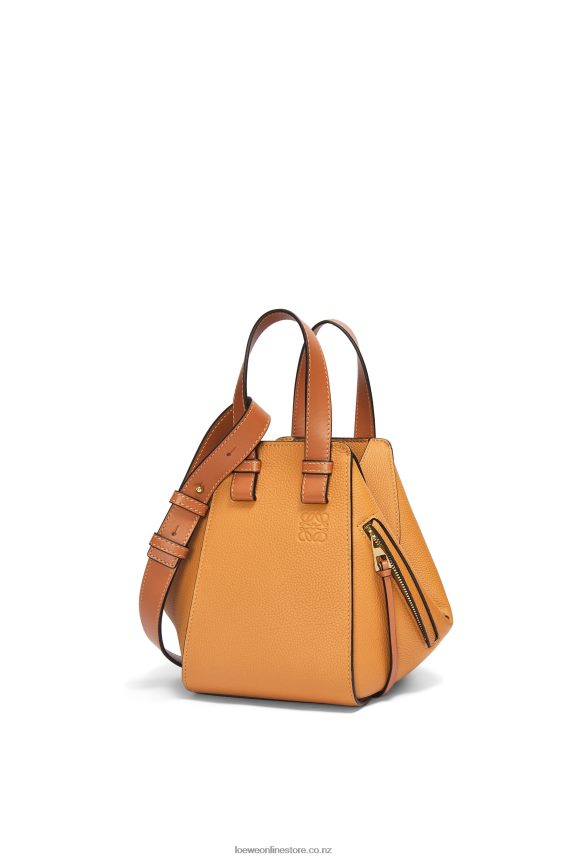 Loewe Women Compact Hammock bag in soft grained calfskin Light Caramel LH60R407