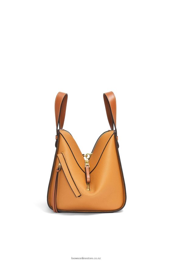 Loewe Women Compact Hammock bag in soft grained calfskin Light Caramel LH60R407