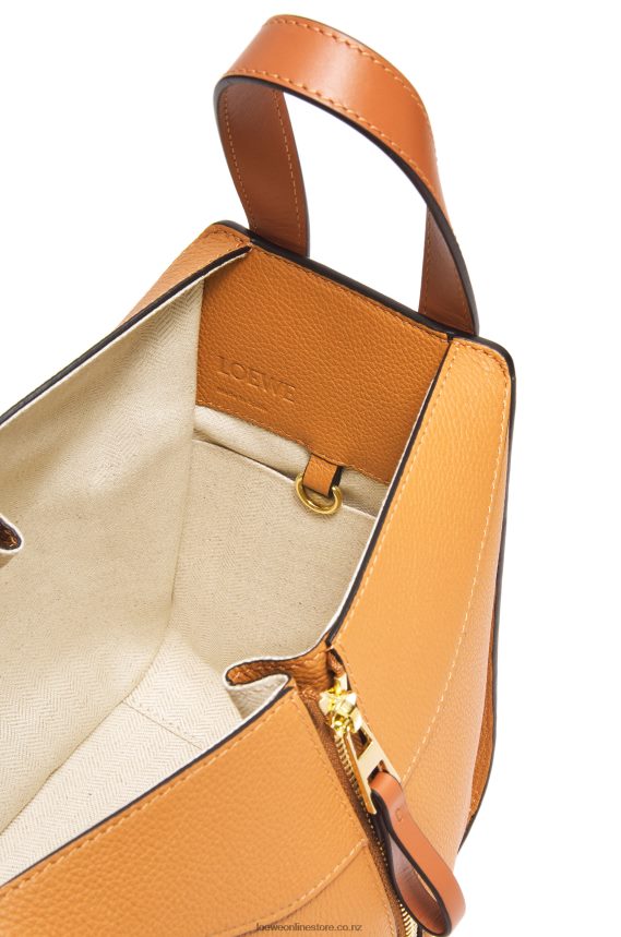 Loewe Women Compact Hammock bag in soft grained calfskin Light Caramel LH60R407
