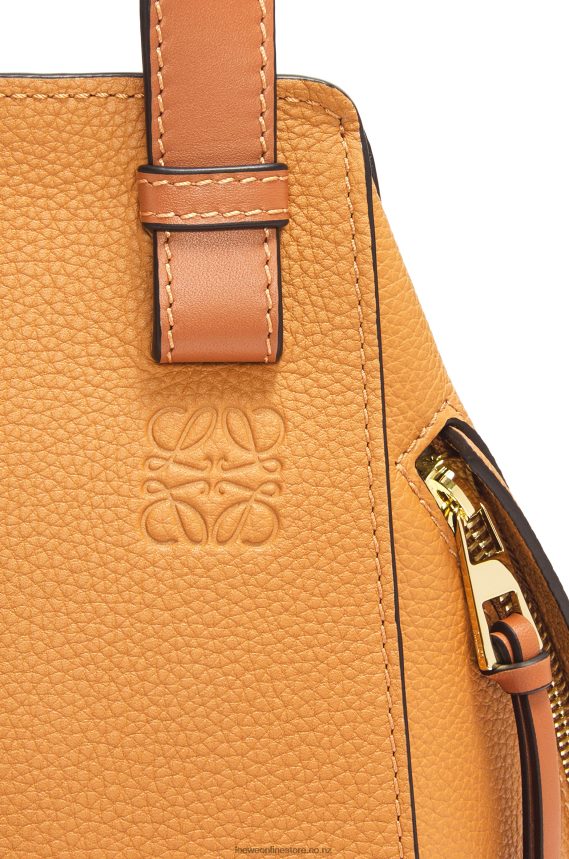 Loewe Women Compact Hammock bag in soft grained calfskin Light Caramel LH60R407