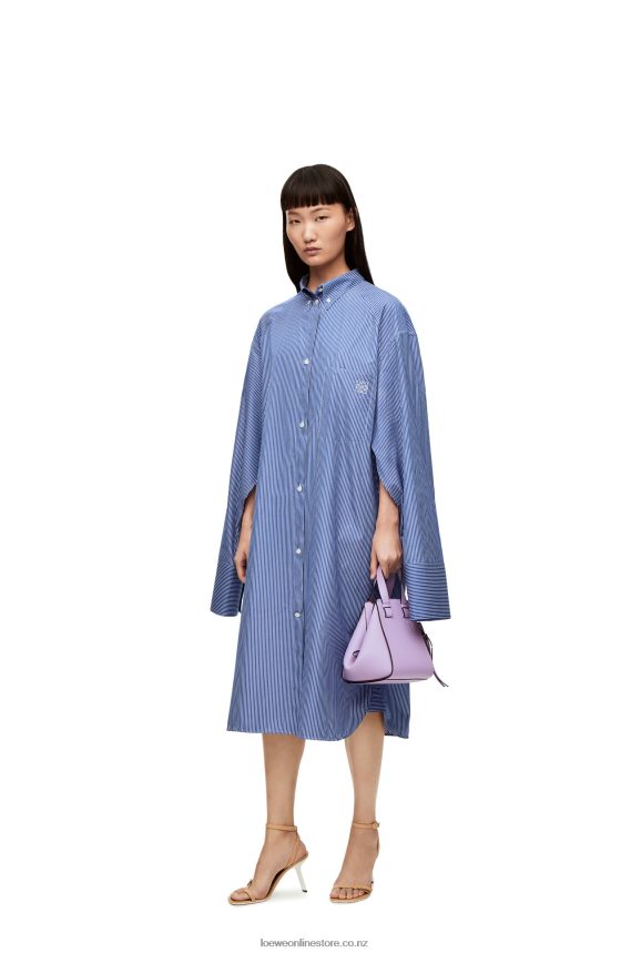 Loewe Women Compact Hammock bag in soft grained calfskin Light Mauve LH60R406