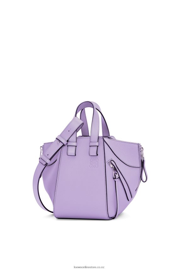 Loewe Women Compact Hammock bag in soft grained calfskin Light Mauve LH60R406