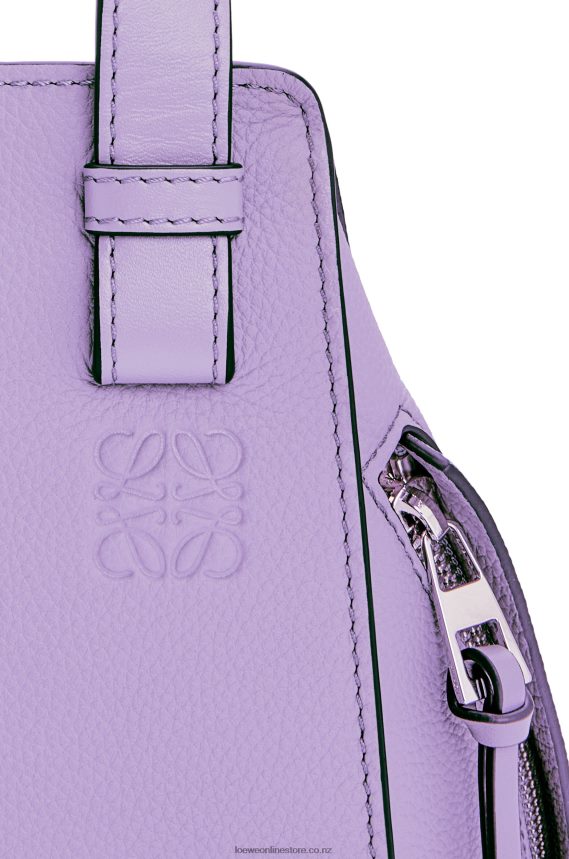 Loewe Women Compact Hammock bag in soft grained calfskin Light Mauve LH60R406