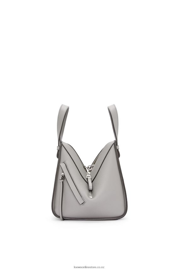 Loewe Women Compact Hammock bag in soft grained calfskin Pearl Grey LH60R342